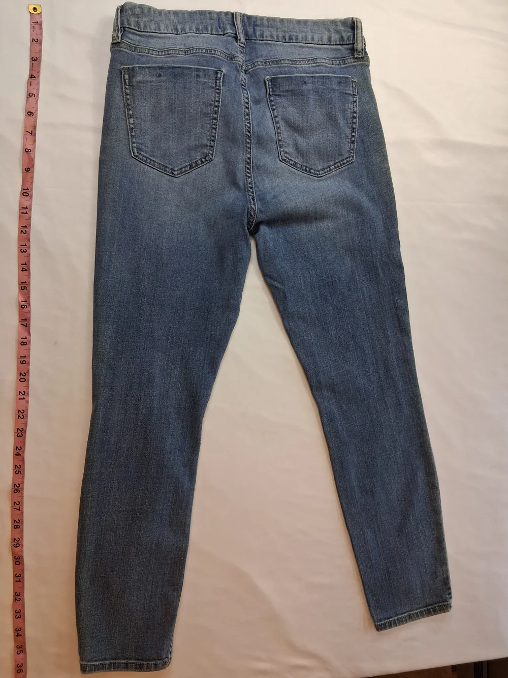 Distressed Ankle Crop Jeans - Light Blue by Universal Thread